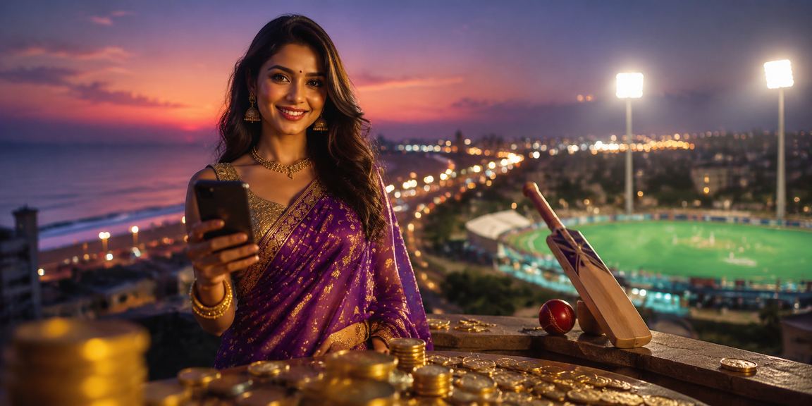 Player using smartphone to play Teen Patti online in India